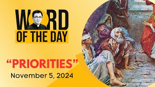 PRIORITIES  Word of the Day  November 5 2024 [upl. by Christina]