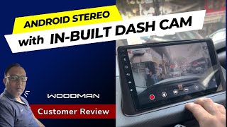 Nexon Android Player with inbuilt Dash Camera  Tata Nexon Android Auto  Woodman Mark one review [upl. by Whitford18]