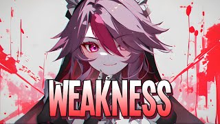 Nightcore  Weakness  Prismo Sped Up [upl. by Nollid283]