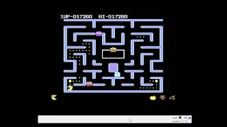 Commodore 64 Emulated Ms PacMan Default 24880 points [upl. by Ashli]