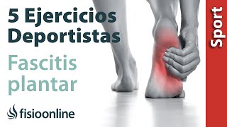 5️⃣EJERCICIOS para la FASCITIS PLANTAR en DEPORTISTAS [upl. by Kosse]