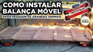 COMO INSTALAR BALANÇA MÓVEL PARA PESAGEM DE GRANDES ANIMAIS [upl. by Ji]