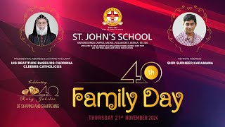 ST JOHNS SCHOOL ANCHAL I 40TH FAMILY DAY CELEBRATION [upl. by Wightman610]