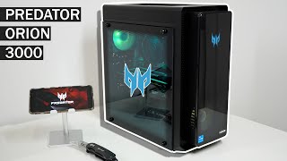 Unboxing Acer Predator Orion 3000 Gaming Desktop Computer With Games Test  ASMR [upl. by Diarmit]