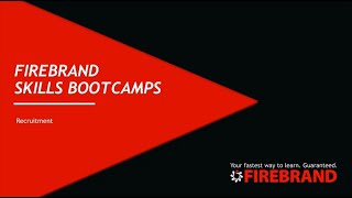 Recruitment Support  Firebrand Skills Bootcamps Webinar 5 [upl. by Hgielah]