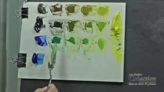 Comment fabriquer des verts Cours de peinture Gratuit Mathieu Robert [upl. by Rybma]