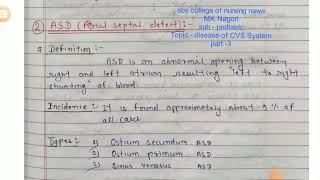 Atrial septal defect  pediatric by Mahesh sir [upl. by Bronnie]