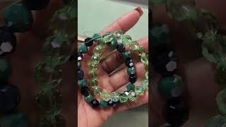 Making Crystal Stretch Bracelets handmadejewelry beading jewelrydesigner [upl. by Karli]