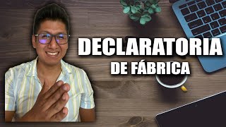 Declaratoria de Fabrica 2024 SUNARP [upl. by Standush899]