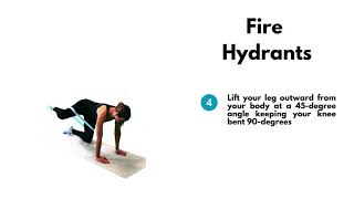 How to do Fire Hydrants with resistance bands for beginners [upl. by Ethban813]