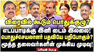 OPS சொல்லி அனுப்பிய ஒற்றை வார்த்தை எடப்பாடி தலைக்குமேல் விழுந்த கத்தி  Priyan Interview [upl. by Nnylsoj]