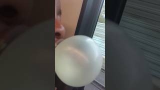 ASMRBUBBLEGUM BALLOONS 🎈👍bubblegum bubblegumblowing balloon [upl. by Nauhs]