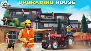 GTA 5 Franklin Shinchan amp Chop Ultimate Modern Luxury House Upgrade GTA 5 [upl. by Kablesh]