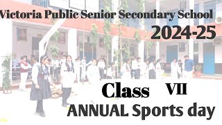 Annual sports day in school 202425 Victoria Public senior secondary school sportsday2024 classVII [upl. by Jilleen854]