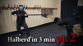 Halberd in 3 minutes PART 2  Showcasing HEMA [upl. by Clance]