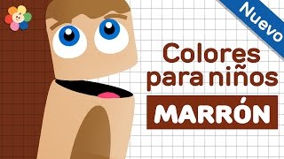 Aprendizaje de Colores en Español para Niños  Marrón  Videos para Bebés [upl. by Nonrev]