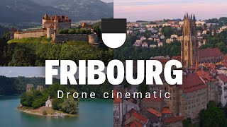 Canton of Fribourg 4K  Aerial Drone Video [upl. by Bergmans]