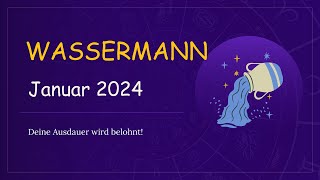 Wassermann Horoskop Januar 2024 Liebe Karriere amp Glücksbringer 🌟✨ [upl. by Haelak]