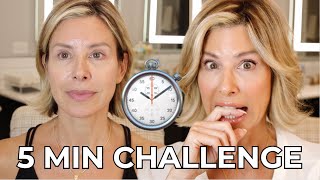 5Minute GRWM Challenge Speedy Morning Routine  Dominique Sachse [upl. by Atikin]