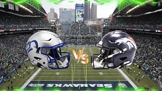 Denver Broncos at Seattle Seahawks Live Reaction Play by Play [upl. by Andrien709]