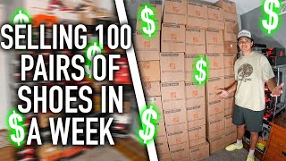 Buying And Selling 100 Pairs Of Shoes In A Week  Week In The Life Of A Reseller [upl. by Trini]