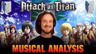 MUSICIAN REACTS  Attack on Titan Openings 19  Musical Analysis [upl. by Etnovert697]