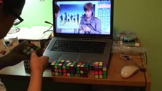 The quotJustin Bieber Challengequot  How many Rubiks cubes can you solve before he solves one [upl. by Krawczyk]