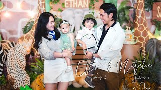 Ethan and Natalie Safari Adventure Theme Party [upl. by Ilera6]