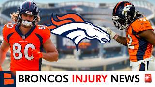 Broncos News Greg Dulcich RETURNING Nik Bonitto OUT Denver Broncos Injury Report Week 15 [upl. by Rugen852]