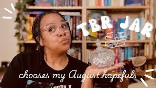 TBR JAR chooses AUGUST HOPEFULS 📚 summer reads and monthly hopefuls☀️ [upl. by Aynnat]