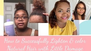 First Developer lightening on Natural Hair [upl. by Brownson]