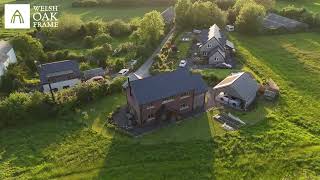 Montgomeryshire homes nestled together on a hillside close to the Mid Wales border [upl. by Ellerad506]