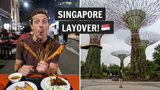 The BEST 21 hour layover in SINGAPORE 🇸🇬 Gardens by the Bay trying satay amp MORE [upl. by Codel]