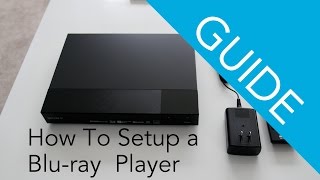 How To Set Up a Sony Bluray Disc  DVD player [upl. by Avin]