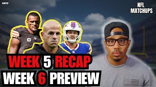 NFL Matchups Week 6  What We Learned Week 5  Real or Naw  Week 6 Preview  Fantasy Impact [upl. by Jerold]