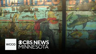 Renovation of Wisconsin bar leads to discovery of massive 140yearold circus art [upl. by Enihpled935]