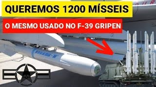 Mega compra de 1200 MÍSSEIS usados no Gripen e ainda poderá ser o novo ANTIAÉREO do Brasil [upl. by Keeler]