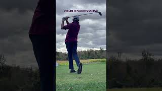 Tiger Woods son has an INSANE swing tigerwoods charliewoods golf pgatour golfswing [upl. by Agathe896]