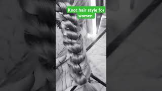 How to make knots hair style tutorials haistyle share shorts subscribe trending trendy quick [upl. by Adnorahs97]