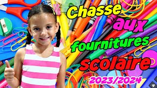 KAMILIA  CHASSE aux FOURNITURES SCOLAIRES 2023 2024 au CP [upl. by Erialb]