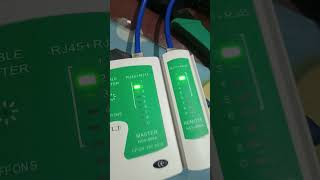 RJ45 CAT6 LAN Cable Connectivity Test  shortvideo  shorts [upl. by Balough91]