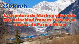 Una aventura de aprendizaje llena de diversión Tren de alta velocidad francés TGV de París a Milán [upl. by Ednew99]