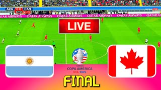 ARGENTINA vs CANADA  Copa America 2024 Final  Full Match All Goals  Live Football Match [upl. by Bresee186]