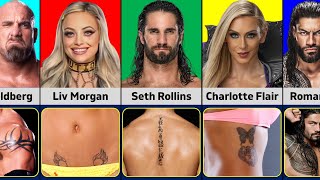 Hidden Tattoos of WWE Wrestlers [upl. by Aluap]