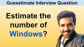 IMPORTANT Guesstimate question Guesstimate interview questions and answers interviewprep jobs [upl. by Ardnaz204]