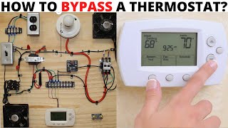 HVAC TRAINING BOARD How To Bypass A Thermostat How To Jump Out A Thermostat Troubleshooting Tips [upl. by Yacov]