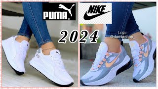 TENIS DE MODA 2024 MUJERTENIS DE MARCAS ORIGINALES PUMA Y NIKE 2024 tendencias deportivas [upl. by Ayotak46]