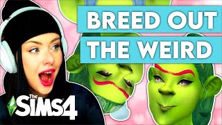 BREED OUT THE WEIRD CHALLENGE  Sims 4 CAS Create a Sim Challenge [upl. by Kacerek]