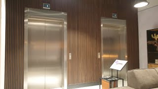 2 OTIS Gen2 elevators Goossens Westfield Mall of the Netherlands Leidschendam Netherlands [upl. by Ailecara]