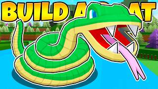 GIANT SNAKE That EATS PLAYERS In Roblox Build a Boat [upl. by Ahsekam]